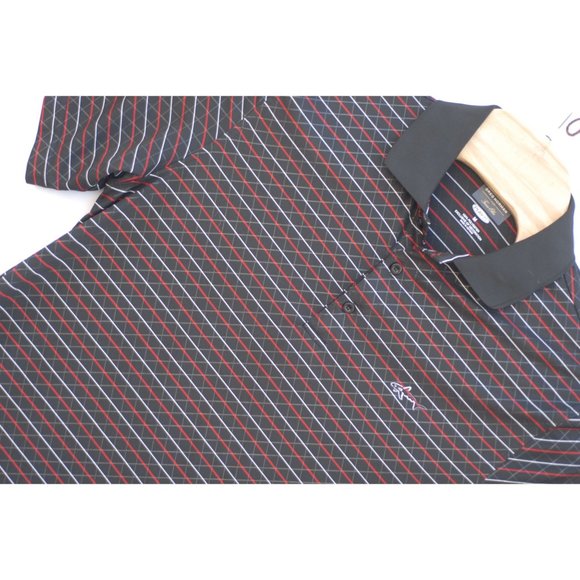 Greg Norman for Tasso Elba Polo Shirt Play Dry Size M Short Sleeve‎ - Picture 1 of 5